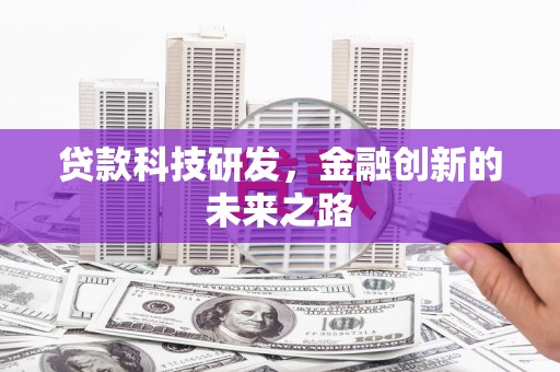 丰滨贷款科技研发，金融创新的未来之路