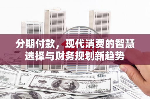 丰滨分期付款，现代消费的智慧选择与财务规划新趋势