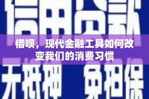 丰滨借呗，现代金融工具如何改变我们的消费习惯