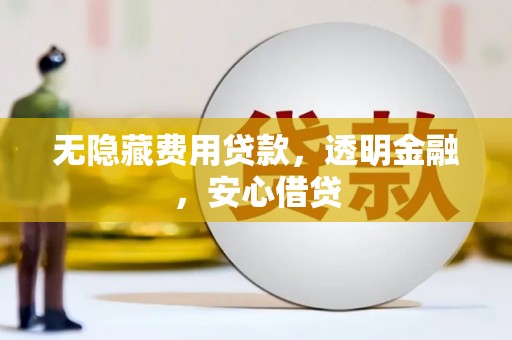 丰滨无隐藏费用贷款，透明金融，安心借贷
