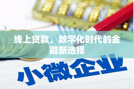 丰滨线上贷款，数字化时代的金融新选择