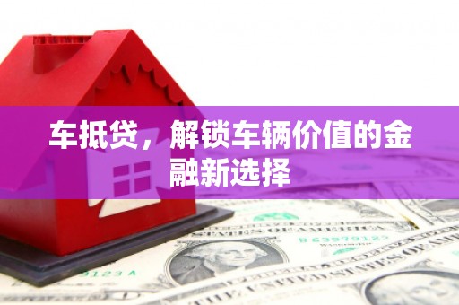 丰滨车抵贷，解锁车辆价值的金融新选择