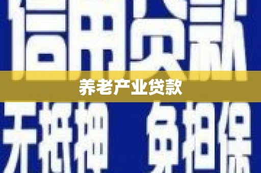 丰滨养老产业贷款
