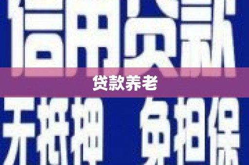 丰滨贷款养老
