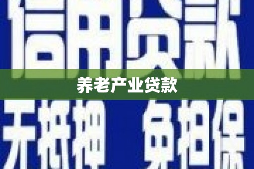 丰滨养老产业贷款