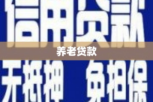 丰滨养老贷款
