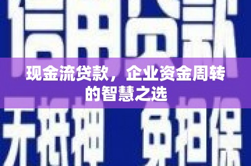 丰滨现金流贷款，企业资金周转的智慧之选