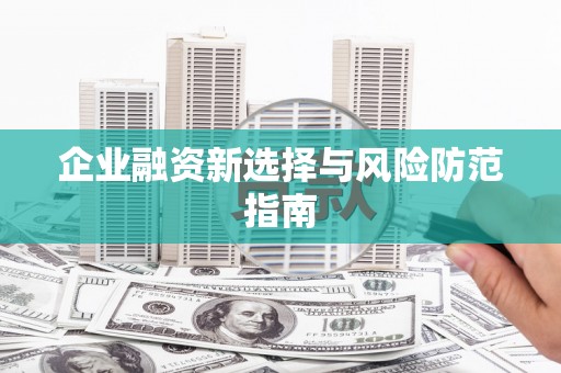 丰滨企业融资新选择与风险防范指南